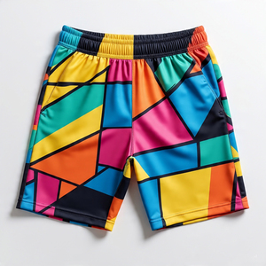 กางเกงออกกำลังกายขาสั้นผ้าโพลีเอสเตอร์สำหรับผู้ชายกางเกงวิ่งน้ำหนักเบาชุดออกกำลังกายในยิมกางเกงขาสั้นเอวสูงมีเชือกรูดสำหรับผู้ชาย - Product Image 5