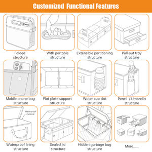 QEEPEI Organizadores Multifuncionales de Alta Calidad para Asiento Trasero de Coche de Fábrica OEM en Stock con Soporte para Tableta de Pantalla Táctil - Product Image 4