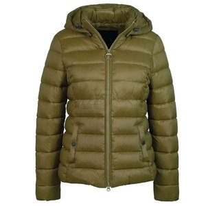Vestes d'hiver matelassées pour femmes grandes tailles, très vendues, de haute qualité, respirantes, écologiques, col montant, en polyester et nylon tricoté - Product Image 3