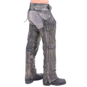Leather <b>Chaps</b> Smooth Leather Long Use Strong Stitching Durable Quality Comfortable Plus Size <b>Waterproof</b> - Product Image 4