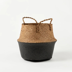 Vietnam Seagrass <b>Belly</b> <b>Basket</b> with Handles for Easy Storage and Transport, Wholesale for European Importers - Product Image 3
