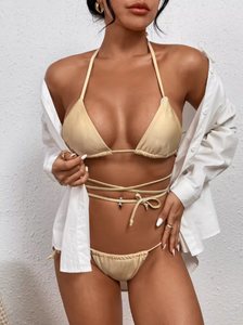 ชุดว่ายน้ำบิกินี่เอวสูง2ชิ้นสำหรับผู้หญิงชุดว่ายน้ำดีไซน์เนอร์แบรนด์ดังมาใหม่ - Product Image 3