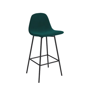 Tabouret chic en métal moderne du milieu du siècle avec un design peint artistique Bar élégant, salon et décor de houe de siège de ferme. - Product Image 6