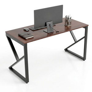 Escritorio Moderno Minimalista KConcept HBKC003 de 140x60cm, Muebles de Oficina con Patas de Hierro Ensambladas para Uso en Dormitorio - Product Image 1