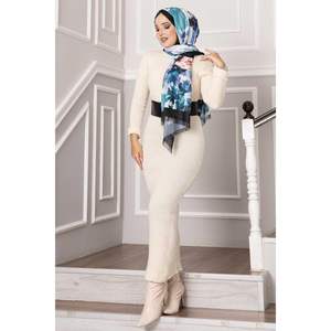 Vestido Pana Boucle Crudo - Product Image 1