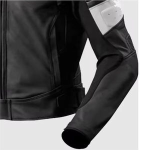 Usine directe dernière conception veste de moto en cuir véritable pour hommes hiver OEM Service imprimé Technique équipement de moto - Product Image 5