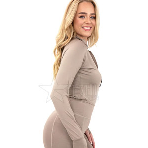 Wholesale Equestrian <b>Base</b> <b>Layer</b> <b>Long</b> <b>Sleeves</b> Riding Tops Equestrian Clothing Breeches and <b>Base</b> <b>Layer</b> Set for Women - Product Image 6