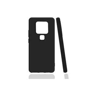 Coque de protection arrière en silicone TPU noir premium, fine et élégante, anti-traces de doigts, pour Netzy Tecno Camon 16 Safa Biye. - Product Image 1