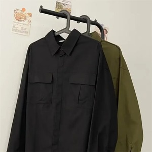 Veste d'hiver décontractée à carreaux en flanelle doublée de laine pour hommes avec bouton à capuche veste à manches longues chandails manteau veste de style moto - Product Image 2