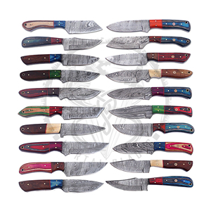 มีดดาบเหล็กดามัสกัสแท้จากโรงงาน MORTAL SAGA สำหรับการล่าสัตว์และตั้งแคมป์ ใบมีดยาว 4.5 นิ้ว พร้อมปลอก มีดแบบใบมีดตายตัว รับประกัน 1 ปี - Product Image 1