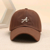 Gorra de Béisbol de 6 Paneles Sin Estructura, Texto Bordado Personalizado en el Lateral, Cierre de Hebilla Ajustable, Visera Curva, Tela de Algodón de Vietnam