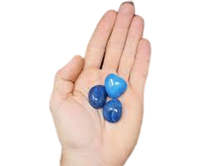 Piedras caídas de ónix azul, cristales de caída de ónix azul natural, piedras de mármol de ónix - Product Image 6