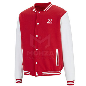 Customized Unique <b>Design</b> High Quality Men Letterman Jacket Breathable Comfortable Winter Stand Collar Front Logo 100% Cotton - Product Image 2
