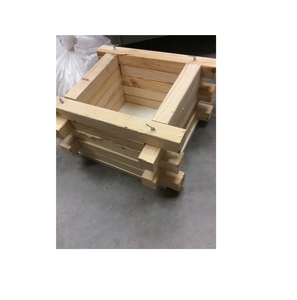 Florero de madera de buena calidad, maceta de estilo moderno multicolor y maceta de escritorio para decoración de hogar y sala de estar - Product Image 1