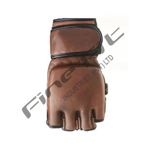 Gants de boxe professionnels en gros Gants de MMA en cuir PU personnalisés Équipement d'arts martiaux de haute qualité pour l'entraînement et le combat - Product Image 5