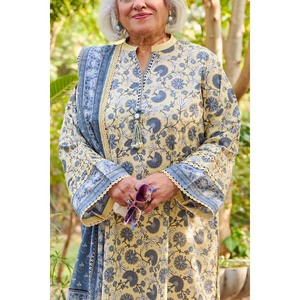 Conjunto de Traje de 3 Piezas Estampado para Mujer con Dupatta, Modelo CL-62104B - Product Image 2