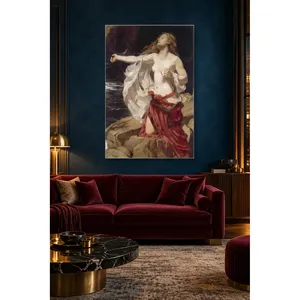 Impression sur toile Fida Herbert Draper Ariadne on the Rocks - Product Image 4