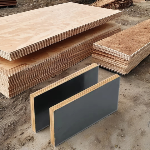 HAO HUNG LONG AN Plywood Manufacturer 18mm High Quality Construction Melamine Black/ Brown Film Faced Marine Plywood