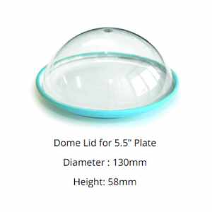 Couverture de dôme à sushi de 5,5 pouces, en plastique transparent de qualité alimentaire, fabriquée à partir de matériaux recyclés - Product Image 4