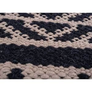 พรมขนสัตว์ทอลายเรียบสีเทาและดำ ลายเรขาคณิต สำหรับใช้ในบ้าน-SDWC-15 - Product Image 3