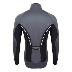 เสื้อแจ็คเก็ตปั่นจักรยานสำหรับผู้ชายรุ่นใหม่ปี 2025 เสื้อแจ็คเก็ตวิ่งกันหนาวแบบกันลม ระบายอากาศได้ดี สะท้อนแสง ผ้า softshell - Product Image 5