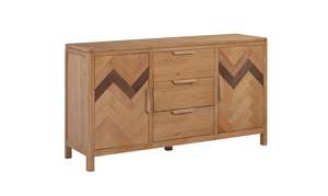 MARS High-Grade Solid Oak <b>Sideboard</b> 2-Door 3-Drawer Dining Room Set Antique Design Style From Vietnamese Supplier - Product Image 4