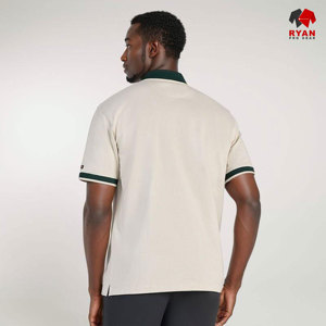 Chemises polo pour hommes personnalisées RYAN PRO GEAR, logo personnalisé sur le devant, tissu tricoté anti-froissement, manches courtes, service OEM - Product Image 2