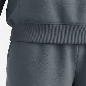 Ensemble deux pièces pour femmes, sweat-shirt et pantalon amples en coton brossé doux, couleur unie, décontracté, respirant, pull-over, vêtements de sport pour la salle de sport - Product Image 5