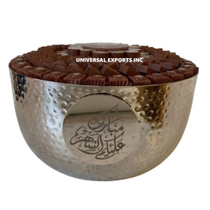 Tazón de Chocolate con Acabado Mate y Diseño Martillado, Forma Redonda, Tazón para Dulces de Mesa, Clásico, Elegante, de Diseño, Lujoso, Nuevo - Product Image 1