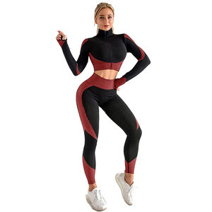 Nouvel ensemble de leggings de yoga et de soutien-gorge de sport taille plus 3 pièces - Respirant et absorbant l'humidité, vêtements de sport pour la salle de sport - Product Image 1