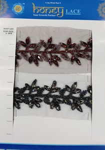 Elegant Intricate Embroidery Brooch Lace Decorative Trim for <b>Clothing</b> <b>and</b> Fashion <b>Accessory</b> Embellishments - Product Image 3