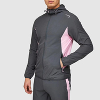 Ensemble court personnalisé de qualité supérieure, léger, respirant, 100% nylon, logo réfléchissant, coupe-vent, survêtement pour hommes