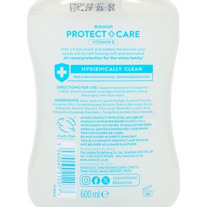 Jabón Líquido para Manos Astonish Protect Care 600ml con Vitamina E Hidratante, Venta al por Mayor en el Reino Unido - Product Image 3