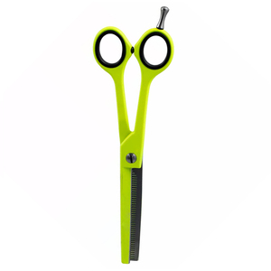 Tijeras de adelgazamiento de cabello de peluquero de Color verde 6,5 "con cuchillas afiladas duraderas Tijeras de adelgazamiento de cabello de acero alemán - Product Image 5