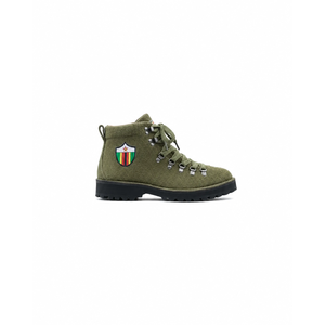 Botas de Senderismo Matobo a Media Pantorrilla con Cordones, Forro de Piel de Oveja y Parte Superior de Lana, Antideslizantes, Color Verde, para Todas las Estaciones - Product Image 2