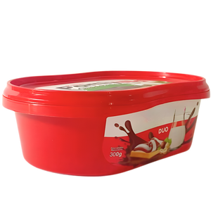 DÖK350: 12 oz Premium IML Chocolate Packaging Container with Secure <b>Lid</b> for Chocolate Cream, Candy and Confectionery Products - Product Image 1