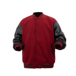 Abrigos de alta calidad de fabricante, chaqueta de hombre de talla grande Bomber Letterman de béisbol personalizada para equipo deportivo - Product Image 3