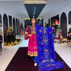 Vêtements traditionnels faits à la main robe afghane haute qualité meilleur matériel afghan Vintage femmes robes 0707 - Product Image 1