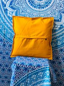 100% Wool Vintage Handmade Embroidery Patchwork Square Cushion Cover Boho Woven Floor Cushion Car Christmas Decorative <b>Pillows</b> - Product Image 5