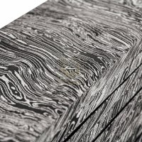 Damas Billette D'acier Feu Motif DD-Fire-221 pour la Fabrication De Couteau Forgé À La Main En Acier Au Carbone Dureté 58-62 HRC Billet