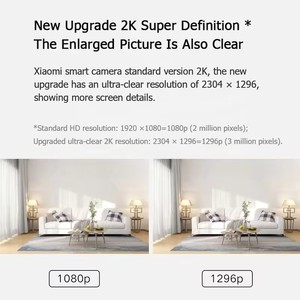 Xiaomi Mijia chính hãng cho phiên bản tiêu chuẩn 2K giọng nói hai chiều phát hiện con người <span class=keywords><strong>Camera</strong></span> không dây thông minh - Product Image 4