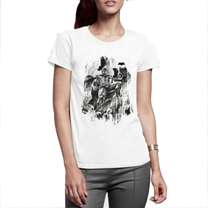Camiseta estampada con estilo personalizado para mujer, camiseta de marca con estampado de letras para mujer, camiseta informal de manga corta con cuello redondo - Product Image 5