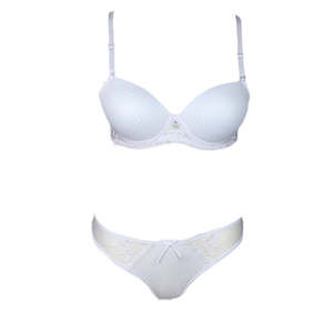 Ensemble de soutien-gorge et culotte fantaisie pour femmes - Blanc - Product Image 1