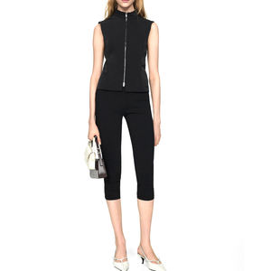 Hot Sale High Quality Women's <b>Capri</b> <b>Leggings</b> Custom Color New Design Breathable Gym Workout Casual Style - Product Image 4