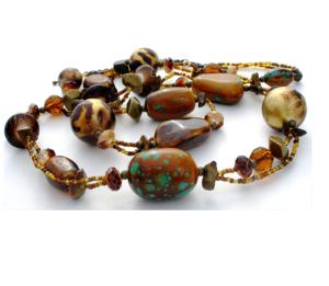 Collar Artesanal Religioso de Cuerno de Búfalo Multicolor en Estilo Ecológico con Tamaño y Color Personalizables - Product Image 2