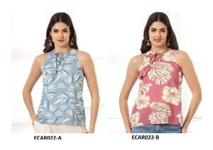 Haut Kurti en rayonne de coton Indo Western élégant pour femmes, vêtements de mode ethniques d'été légers pour les acheteurs mondiaux - Product Image 4