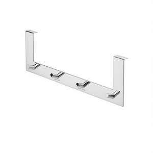 Gedy 2124 13 Polished Chrome Multiple <b>Bathroom</b> Hanger (40x5.4x13.5cm) Robe <b>Hooks</b> for Multiple <b>Bathrooms</b> - Product Image 2