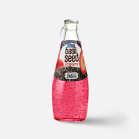 Premium Basilicumzaaddrank In Glazen Fles 290Ml Met Natuurlijk Vruchtensap Van Vietnam-Oem/Private Label Geaccepteerd
