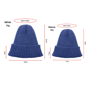 Gorro bordado personalizado para niños y adultos, gorros clásicos de invierno, gorros tejidos - Product Image 3