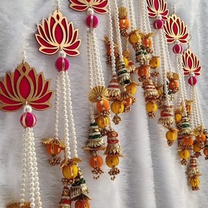 Colgante de loto colorido, decoración de fondo, decoración del hogar, decoración de fiesta de Festival, decoración de Pooja, colgante de templo, decoración de boda - Product Image 1